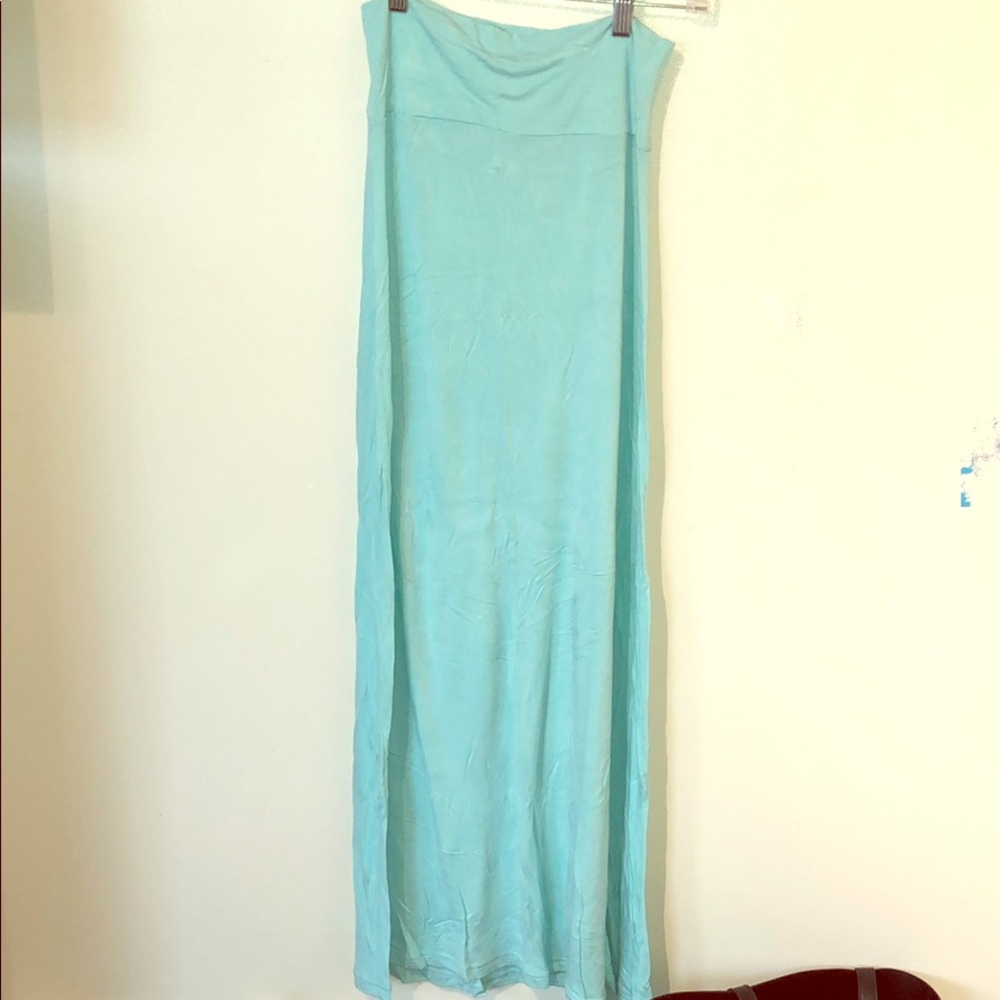Light blue maxi skirt